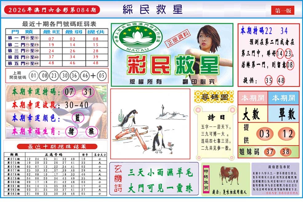 084期彩民救星A[图]